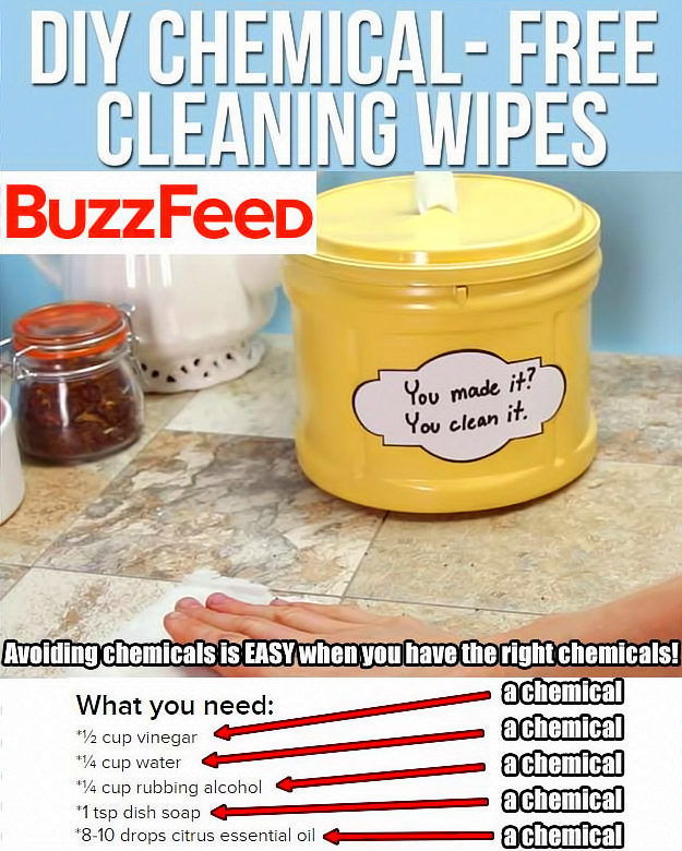Lots of chemicals in these chemical free wipes!