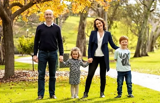 Georgina Downer and Family at Home in the Mayo Electorate