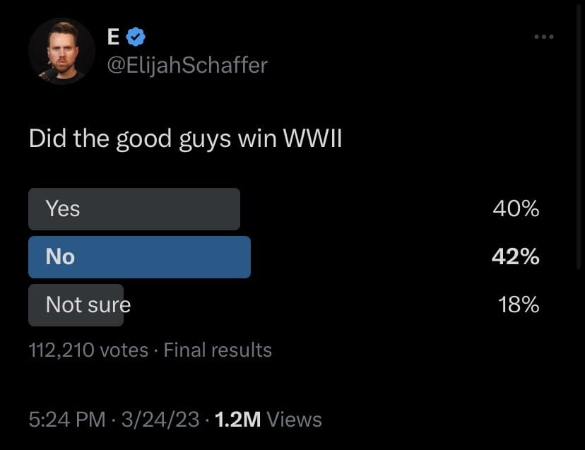 Did the good guys win WWII