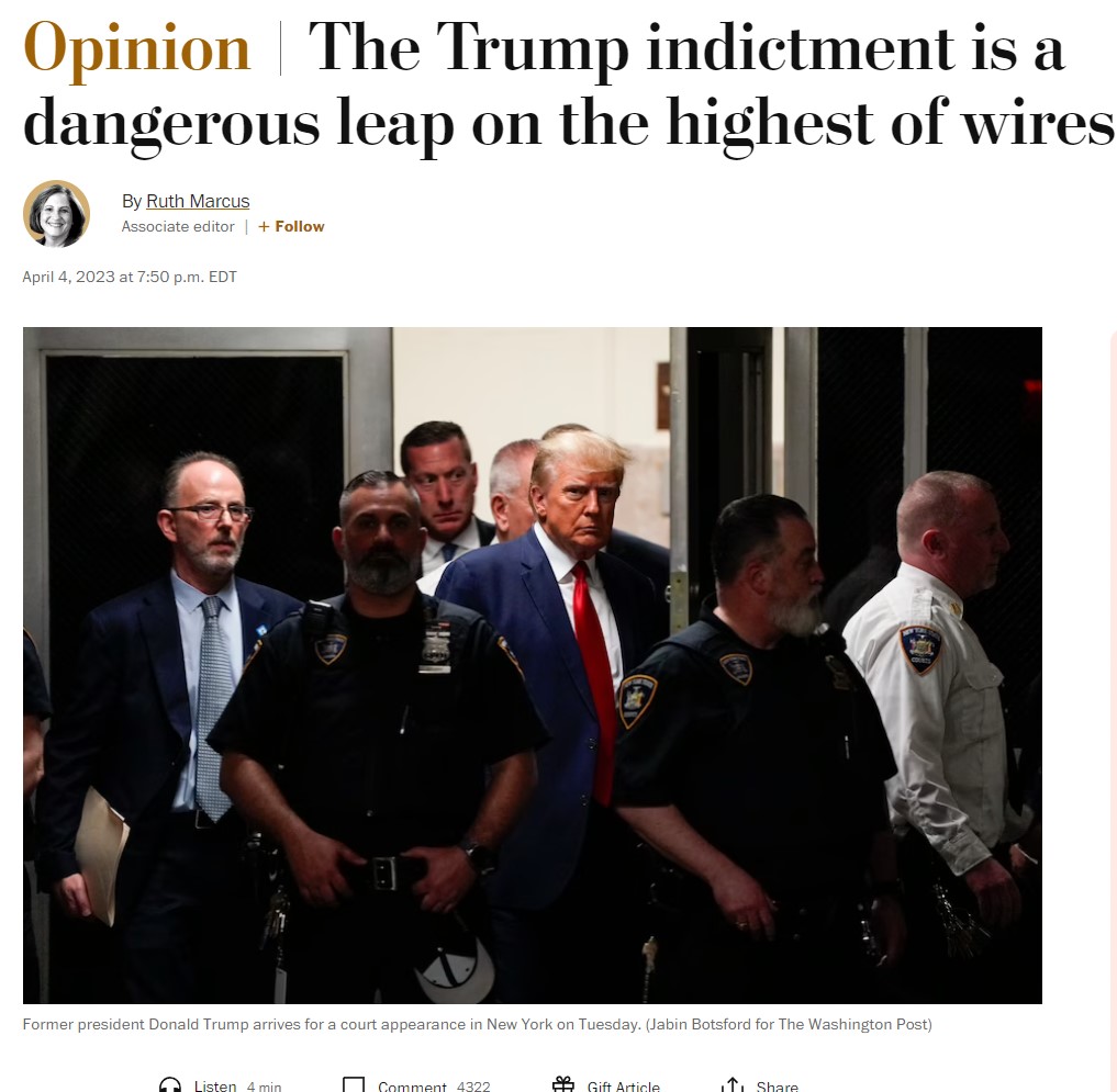 The Trump indictment is another own goal for the Democrats.