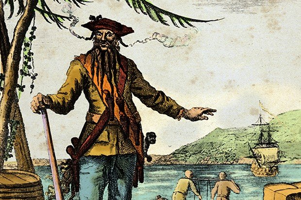 Edward Teach - the pirate Blackbeard